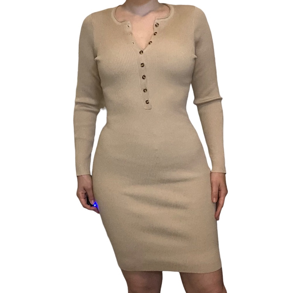 ASTR Henley Sweater Dress